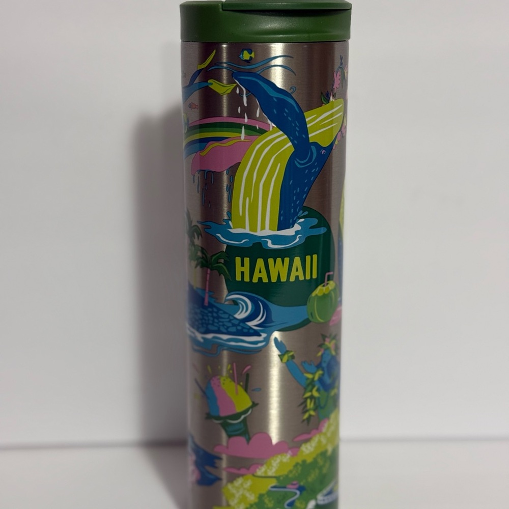 Starbucks Hawaii Themed Stainless Steel Tumbler 16 oz